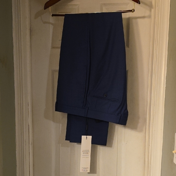 Calvin Klein Malbin Blue Wool Stretch Suit - Picture 4 of 8